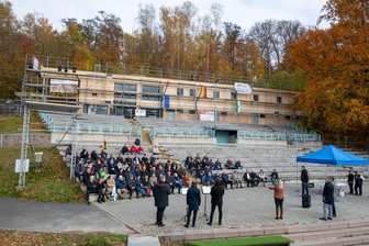 Neues Funktionsgebäude an der Talsperre Kriebstein wächst: Einblicke zum Richtfest - 