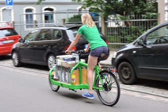 Neues Leih-Lastenfahrrad schon wieder weg - Das "BUNDte Lastenrad" wird seit der ersten Ausleihe vermisst - vermutlich wurde es gestohlen.
