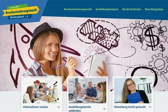 Neues Online-Portal hilft jungen Reichenbachern bei der Berufswahl - So begrüßt der virtuelle Berufsorientierungsmarkt Reichenbach die Interessenten im Internet.