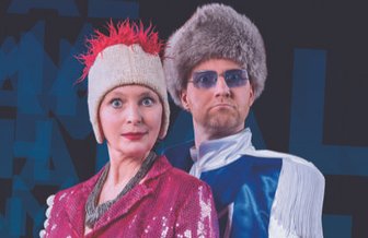 Ellen Schaller und Torsten Pahl im Programm "Einfach mal Heizung an!" im Chemnitzer Kabarett.