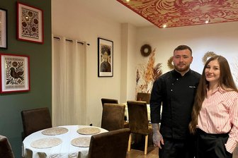 Neues Restaurant in Zwickau: Paar aus der Ukraine eröffnet Gastrobar - Anton und Viktoriia Filin im neu eröffneten Restaurant Uhu in Zwickau.