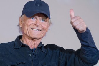 Neues Terence-Hill-Lokal eröffnet in Dresden - Kommt der Star nach Sachsen? - Dresden im August 2018: Terence Hill bei der Deutschlandpremiere seines Films „Mein Name ist Somebody - Zwei Fäuste kehren zurück“.
