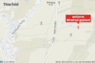Neues Windrad bei Thierfeld geplant -