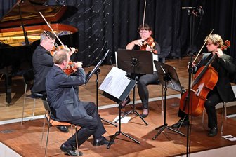Neuester Fund von Mozart wird in Waldenburg gespielt - Das Robert-Schumann-Quartett gastiert im Blauen Saal des Schlosses Waldenburg.