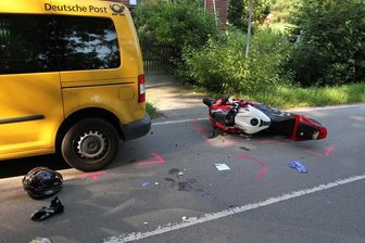 Neuhausen: Biker schwer verletzt - Bei einem Unfall auf der S 207 bei Neuhausen ist am Donnerstag ein Biker schwer verletzt worden.
