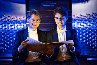 Neujahrskonzert in Lichtenstein mit Markus und Pascal Kaufmann - Markus (li.) und Pascal Kaufmann spielen beim Neujahrskonzert in Lichtenstein.