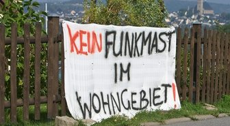 Funkmast-Plakat