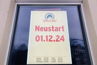 Neustart in Emmas Onkel: Was der jetzige Betreiber plant - Seit ein paar Tagen macht die Werbung auf den Neutart aufmerksam.