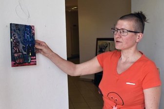 Neustart mit Grafikerin - Arbeiten von der Greizer Künstlerin Tanja Pohl sind seit dieser Woche in der Dorfgalerie Auerswalde zu sehen. 