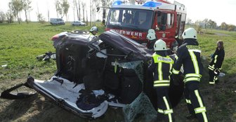 Niederschöna: B173 nach Unfall gesperrt -