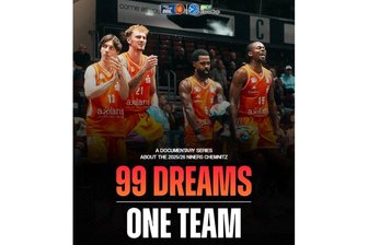 Niners Chemnitz begleiten ihr Profiteam die komplette Saison lang für eine Doku-Serie bei Youtube - Die Doku-Serie "99 Dreams, One Team" startet am 11. September, 18 Uhr, auf dem Youtube-Kanal der Niners Chemnitz.
