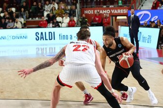 Kaza Kajami-Keane beim Spiel der Niners in Varese.