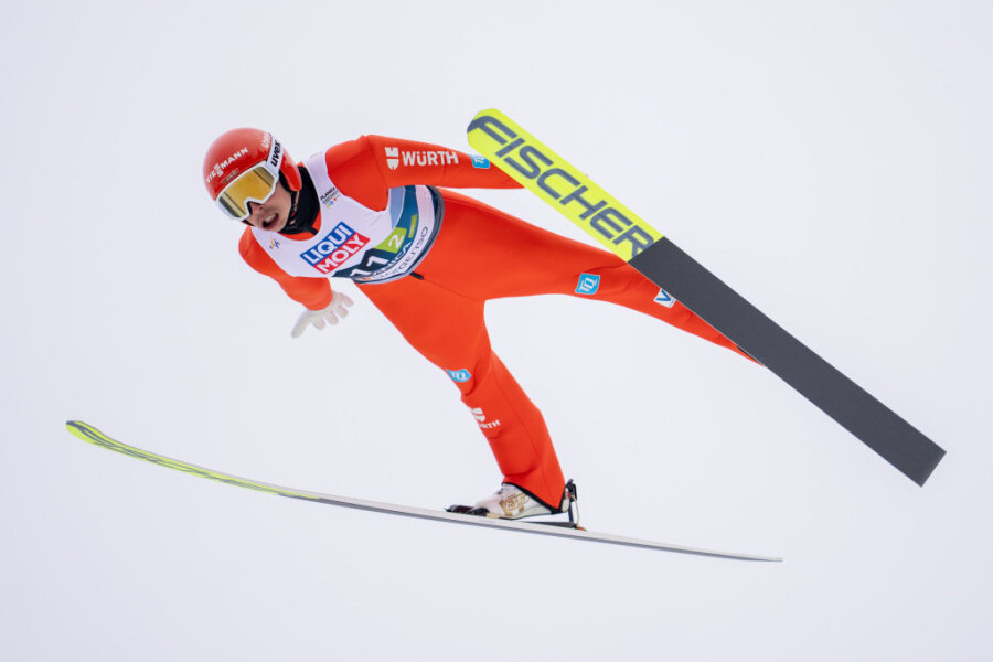 Nordische Ski-WM in Planica: Kein Start mehr für Kombinierer Eric Frenzel - Planica: Eric Frenzel aus Deutschland in Aktion.
