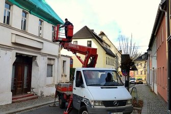 Notsicherung am alten Kino -