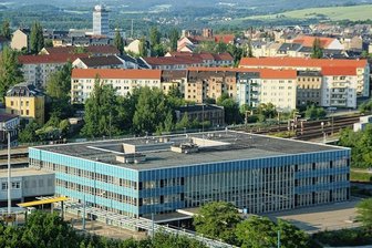 Oberer Bahnhof in Plauen: Führungen und Flohmarkt - Der Obere Bahnhof in Plauen mit dem vor 50 Jahren errichteten Empfangsgebäude. Es steht heute unter Denkmalschutz.