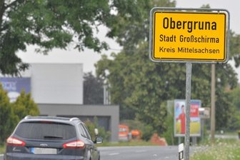 Obergruna: Sommerfest findet zum zweiten Mal statt - Ein Sommerfest findet ab Freitag in Obergruna bei Großschirma, hier aus Richtung Siebenlehn fotografiert, statt.