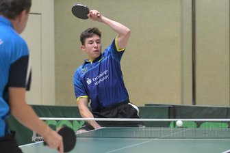 Oberliga: Gornsdorfer Tischtennisspieler punkten in Zella-Mehlis - Alister Seltmann, hier gegen Lugau II, lief in Zella-Mehlis zu großer Form auf.