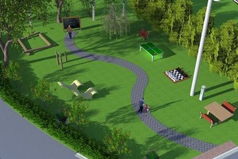 Oberscheibe: Mehrgenerationenplatz statt Baugrundstück - Die Pläne zum Mehrgenerationenplatz in Oberscheibe wurden von Sven Gehler verbildlicht.