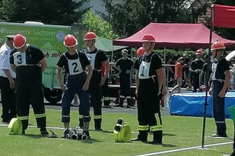 Oberschöna: Neuer Förderverein stärkt die Jugendfeuerwehr - Die Jugendfeuerwehr Oberschöna ist 2023 in Hoyerswerda Vize-Landesmeister geworden.