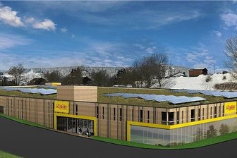 Oberwiesenthal: Investor aus Hamburg plant Supermarkt mit Parkhaus - So in etwa sollen sich der Netto-Markt und das Parkhaus in Oberwiesenthal laut Planer in das Gelände einfügen. 