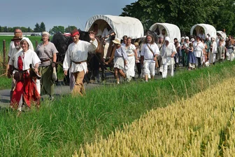 Oederan ist nicht mehr im Plan: So läuft der Historische Besiedlungszug jetzt - Der Historische Besiedlungszug ist in der ersten Ferienwoche wieder unterwegs.