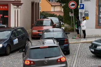 Verkehrschaos in Oederan
