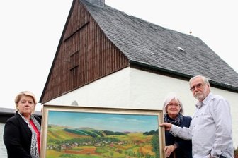 Ölbild schmückt jetzt Kapelle Neuensalz - 