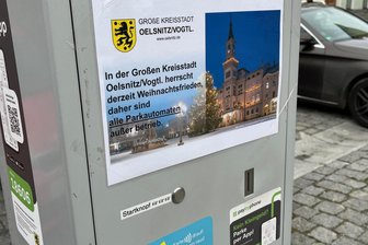 Oelsnitz: Zweieinhalb Wochen kostenloses Parken - Kostenloses Parken am Oelsnitzer Markt: Die Automaten gehen am 5. Januar wieder in Betrieb.