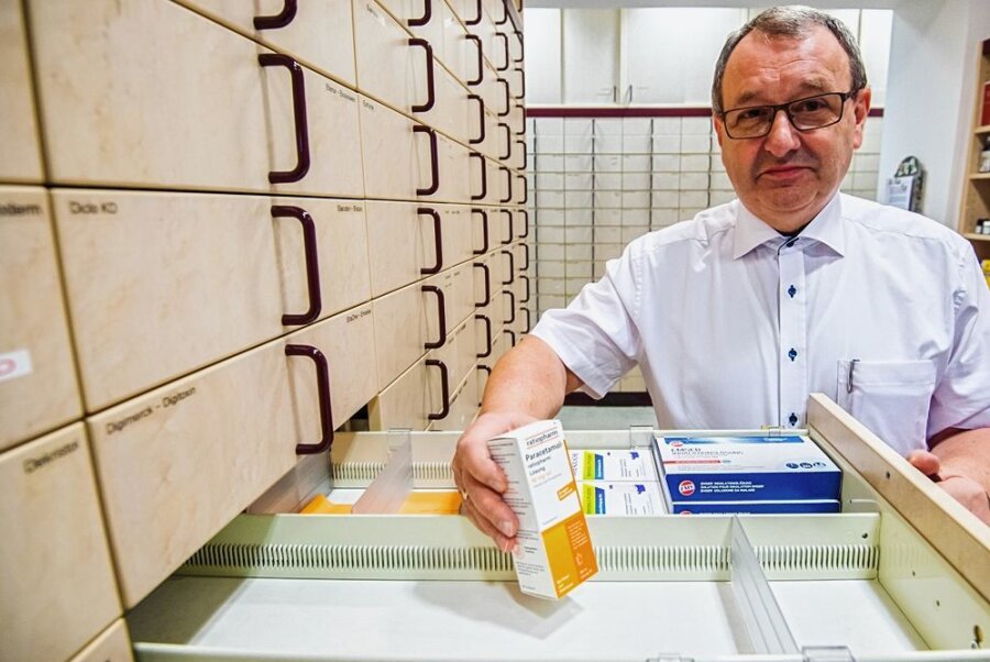 Oelsnitzer Apotheker: Medikamentenmangel verängstigt Patienten - Medikamentenmangel - auch in der Bergmann-Apotheke Oelsnitz von Dr. Klaus Gerlach. 