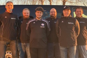 Oelsnitzer Luftpistolenschützen haben Aufstiegsrunde im Visier - Der Tabellenführer aus Oelsnitz: (von links) Kristian Borschke, Yannic Grießbach, Leonard Lieb, Frank Eberlein, Ronny Stephan und Aron Fläschendräger.