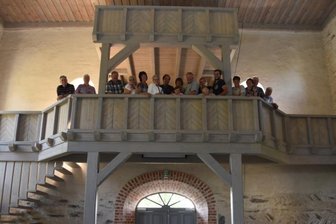 Offene Denkmale bieten interessante Ein- und Ausblicke - Optisch schön ist die Empore der Triebeler Wehrkirche St. Ägidien. Besucher können am Sonntag zum Tag des offenen Denkmals viel in und um die Wehrkirche erfahren. 