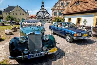 Oldtimer statten auf Fahrt durch Sachsen Olbernhau eine Stippviste ab - Am zweiten Tag der Oldtimerausfahrt, machten über 100 Fahrzeuge in der Olbernhauer Saigerhütte Station.