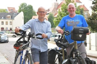 "Oli radelt" durch Freiberg - 