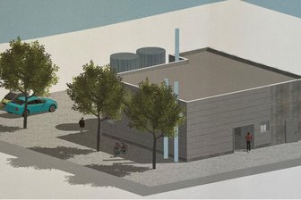 Ort im Erzgebirge leitet Energiewende ein und plant Aufbau von Nahwärmenetz für hunderte Mieter - So soll das neue Heizhaus in Raschau aussehen.