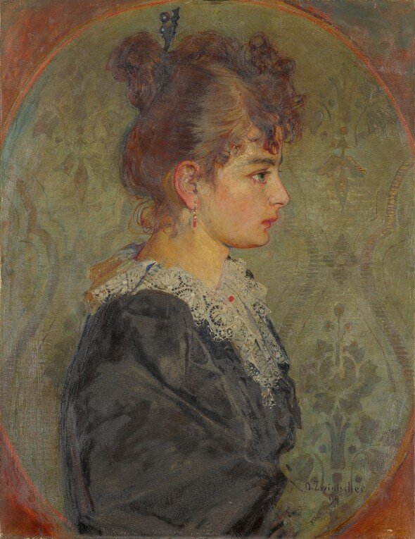 Das 1894 entstandene Porträt der jungen Adele ist ein Neuzugang für das Albertinum Dresden. Das Bild "Die Gattin des Künstlers als junges Mädchen" ist derzeit im Albertinum zu sehen.