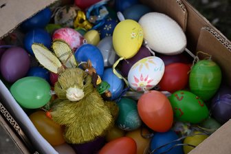 Ostermarkt und Osterpfad öffnen in Limbach-Oberfrohna - Diese Osterdekorationen stammen von Mitgliedern des Heimatvereines in Wolkenburg.