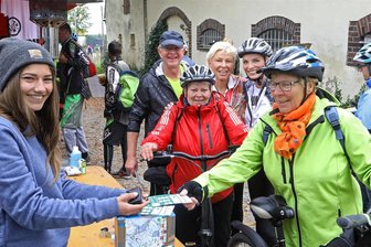 Panorama-Radeln in Lichtenstein: Wird die 1000 geknackt? - Auch diesmal kann man sich an der Funkenburg einen Stempel holen, im Bild das Erlebnisradeln 2021.