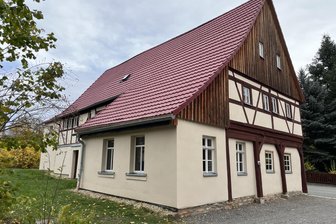 Parkschänke Wildenfels: Im Erdgeschoss wird eine öffentliche Toilette gebaut - Im Erdgeschoss der Parkschänke Wildenfels wird eine Toilette eingebaut.