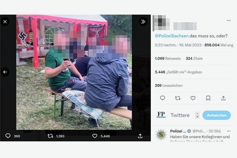 Party mit Hakenkreuz-Fahnen in Mittelsachsen: Landrat Dirk Neubauer fordert zu Zivilcourage auf - Auf Twitter verbreitete sich ein Video von der Veranstaltung rasendschnell.