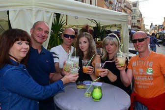 Partystimmung in der Altstadt von Mittweida -