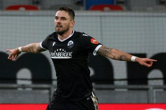 Pascal Testroet: Keine Jubelorgien bei Toren gegen Aue - Pascal Testroet freut sich über sein Siegtor für den SV Sandhausen beim 1:0-Auswärtssieg in Düsseldorf. Sechsmal hat der 31-Jährige bislang in dieser Saison für seinen neuen Verein getroffen.