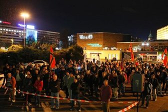 Pegida-Anhänger demonstrieren in Chemnitz -