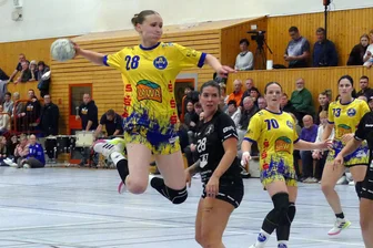 Perfektes Timing: Im Verfolgerduell platzt bei einer Marienberger Handballerin der Knoten - Überzeugte im Verfolgerduell mit vielen starken Aktionen: Sarah Martin.