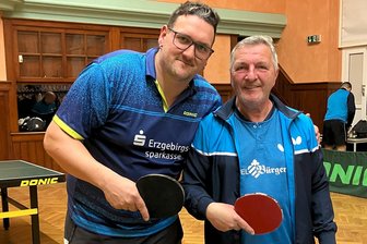 Personalkarussell dreht sich: Tannenberger Tischtennisspieler verstärken sich prominent - Bei Altstar Josef Cermak hat Stefan Meiner einst gelernt. Künftig kämpfen sie gemeinsam um Punkte.