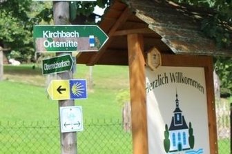 Pilgerwanderung durch Landkreis - In Kirchbach ist eine Mittagspause eingeplant.