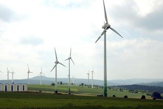 Pläne für neue Windkraftanlagen liegen auf mehreren Tischen - Der Windpark in Jöhstadt - im Altkreis Annaberg die bisher einzige bestätigte Fläche für Windkraftanlagen.