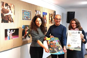 Plauen lädt zum Tangofestival „Maravilla de Abril“ - Quartiersmanagerin Sandra Dathe (links), Sternquell-Marketingleiter Thomas Münzer und Eventveranstalterin Alice Schubert.