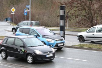 Blitzer an der B 173 nach Plauen.