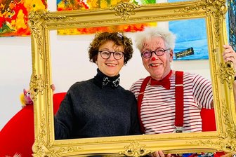 Plauener Galerie & Atelier Horlomus wird zur Theaterbühne - Die Kunstmalerin Andrea Horlomus und der Theaterpädagoge und Chef des Thüringer Kindertheaters „Winzig“, Hans-Joachim Zimmermann, arbeiten künftig zusammen.