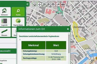 Plauener Schlosshang jahrelang irrtümlich als Schutzgebiet ausgewiesen - Das Geoportal des Vogtlandkreis hat den Plauener Schlosshang lange Zeit als Schutzgebiet ausgewiesen. Inzwischen wurde dieser Fehler korrigiert. 